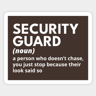 Security Guard - Funny Definition #5 Magnet
